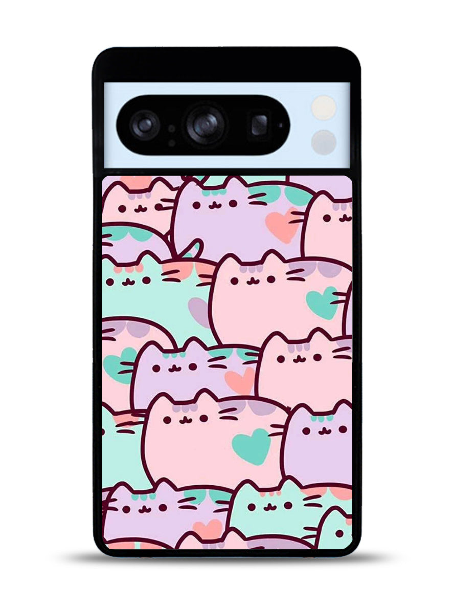 pusheen pattern Google Pixel 8 Pro Case QC0482