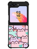 pusheen pattern Samsung Galaxy Z Flip 5 5G 2023 Case OV0482