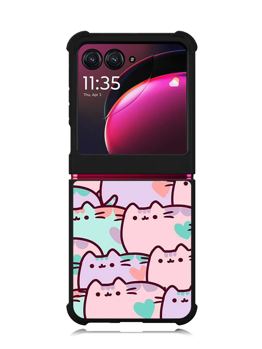 pusheen pattern Motorola Moto Razr Plus 2023 , Moto Razr+ 2023 Case OV0482