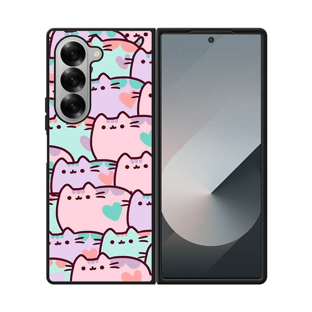 pusheen pattern Samsung Galaxy Z Fold 7 5G Case QC0482