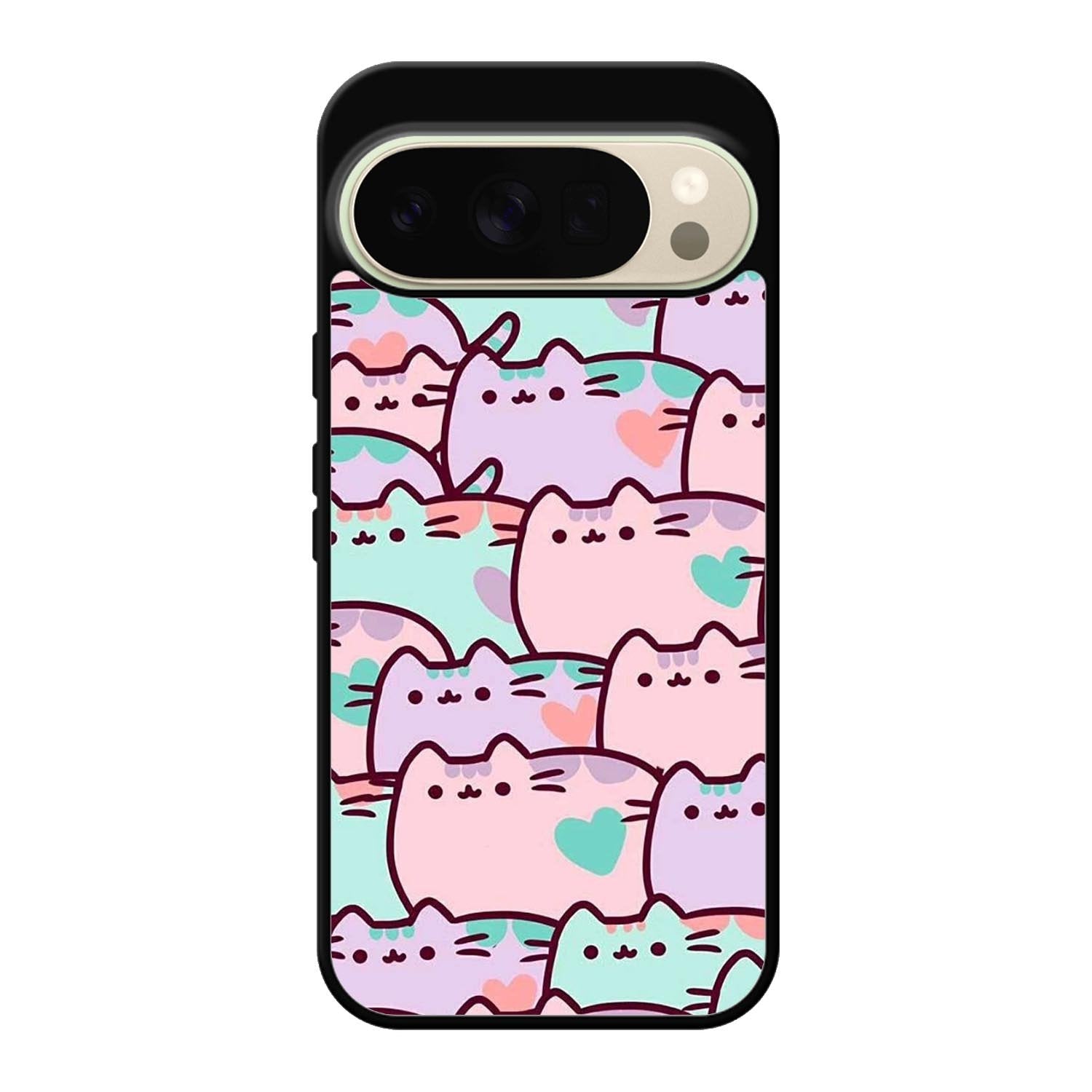 pusheen pattern Google Pixel 10 Pro Case QC0482