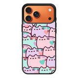 pusheen pattern iPhone 17 Pro Max Case QC0482