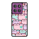 pusheen pattern Motorola Moto Edge 60 Pro Case QC0482