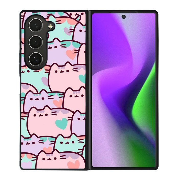 pusheen pattern Samsung Galaxy Z Fold 6 5G 2024 Case OV0482