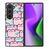 pusheen pattern Samsung Galaxy Z Fold 6 5G 2024 Case OV0482