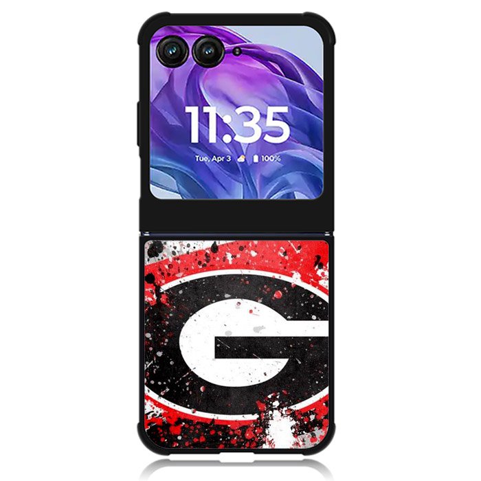 university of georgia bulldogs Logo 2nd Motorola Moto Razr Plus 2024 , Moto Razr+ 2024 Case