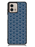Japanese Gold Cloud Wave Indigo Pattern Motorola Moto G Stylus 5G 2023 Case OV5321