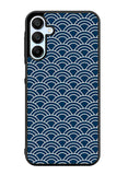 Japanese Gold Cloud Wave Indigo Pattern Samsung Galaxy A15 5G Case OV5321