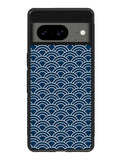 Japanese Gold Cloud Wave Indigo Pattern Google Pixel 8A Case QC5321