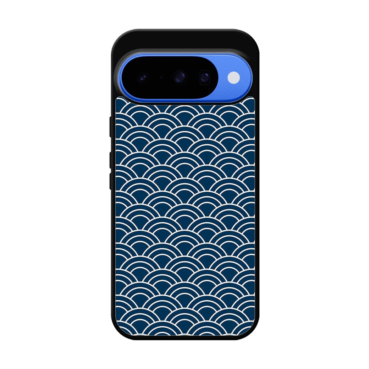 Japanese Gold Cloud Wave Indigo Pattern Google Pixel 10 Case OV5321
