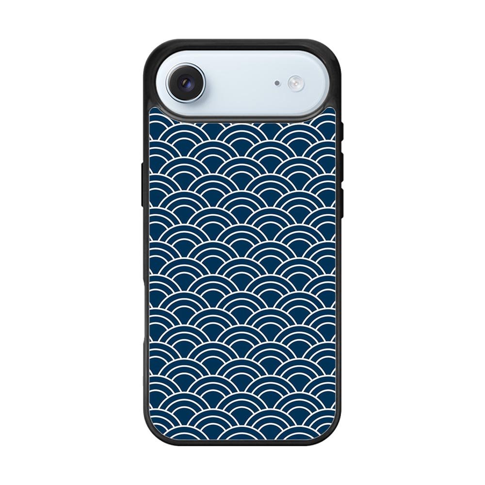 Japanese Gold Cloud Wave Indigo Pattern iPhone Air Case OV5321