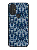 Japanese Gold Cloud Wave Indigo Pattern Motorola Moto G Pure 2021 , Moto G Power 2022 Case OV5321