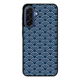 Japanese Gold Cloud Wave Indigo Pattern Samsung Galaxy A17 Case OV5321