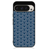 Japanese Gold Cloud Wave Indigo Pattern Google Pixel 9 | Pixel 9 Pro Case OV5321