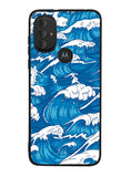 storm waves seamless pattern raging ocean water sea Motorola Moto G Pure 2021 , Moto G Power 2022 Case OV2355