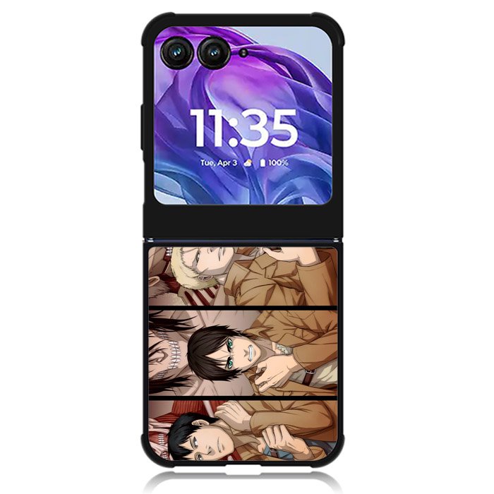 attack on titan Motorola Moto Razr Plus 2024 , Moto Razr+ 2024 Case OV3921