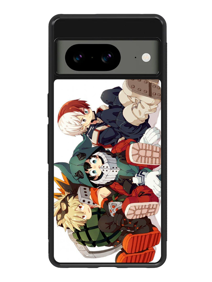 My Hero Academia Deku X Bakugou X Todoroki Google Pixel 8A Case QC3197