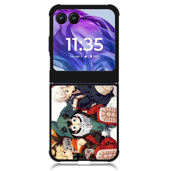 My Hero Academia Deku X Bakugou X Todoroki Motorola Moto Razr Plus 2024 , Moto Razr+ 2024 Case OV3197