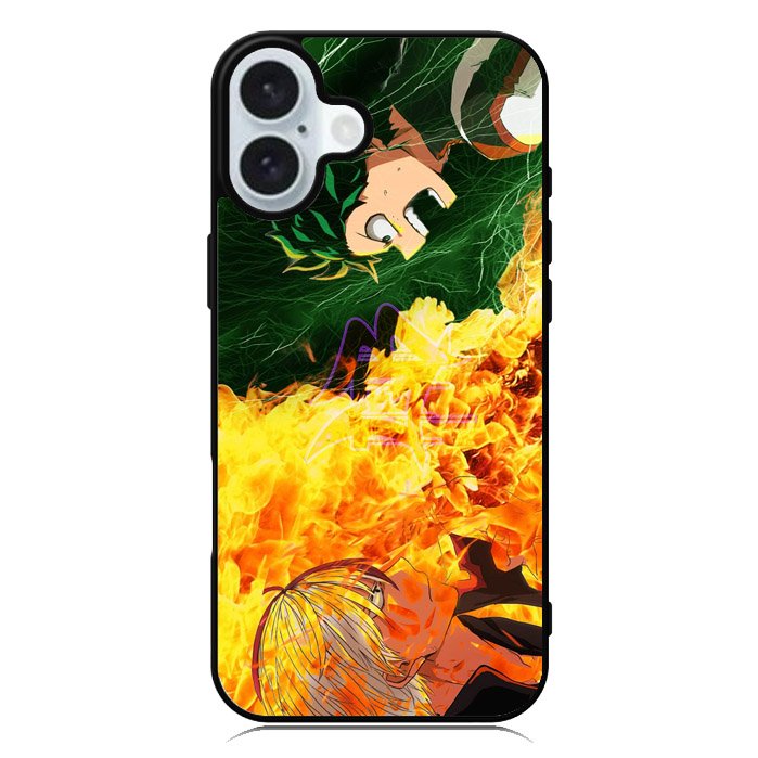 My Hero Academia Deku X Todoroki iPhone 16 Case QC3200
