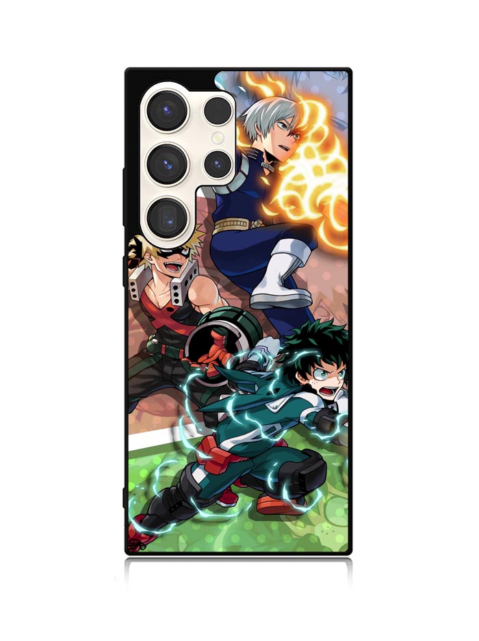 My Hero Academia Deku X Bakugou X Todoroki Samsung Galaxy S25 Ultra 5G Case QC3198