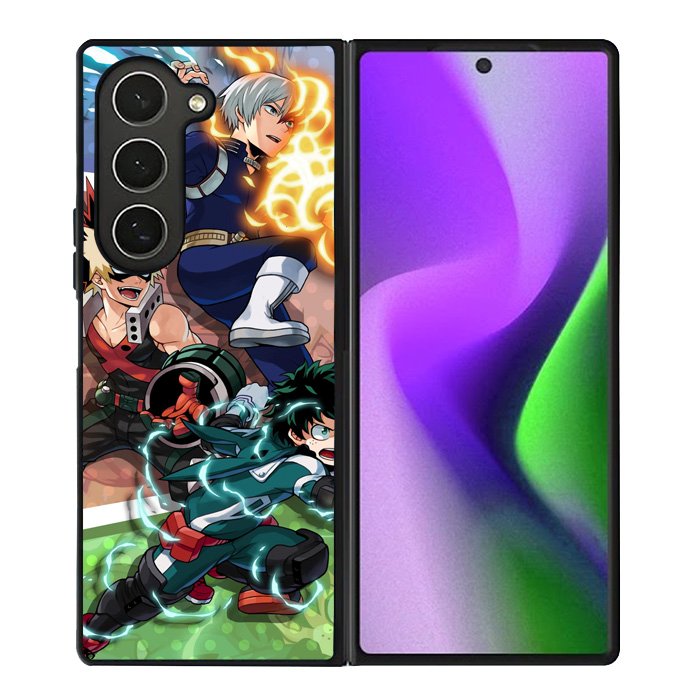 My Hero Academia Deku X Bakugou X Todoroki Samsung Galaxy Z Fold 6 5G 2024 Case OV3198