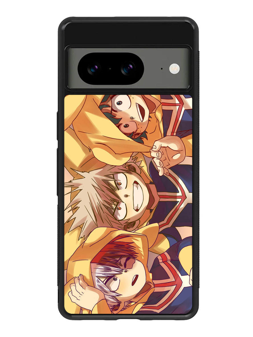 My Hero Academia Deku X Bakugou X Todoroki Google Pixel 8 Case QC3199