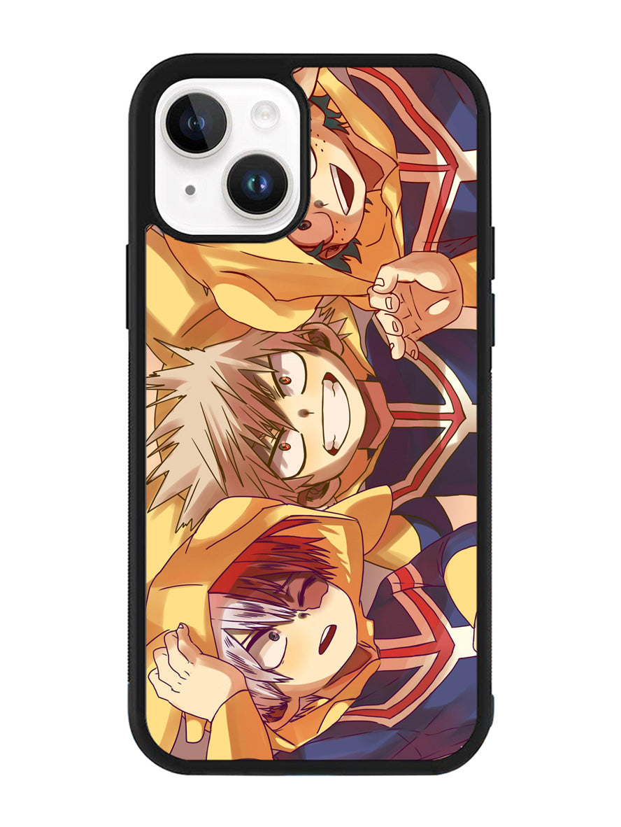 My Hero Academia Deku X Bakugou X Todoroki iPhone 14 Plus Case QC3199