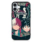My Hero Academia Deku X Todoroki iPhone 16 Plus Case QC3201