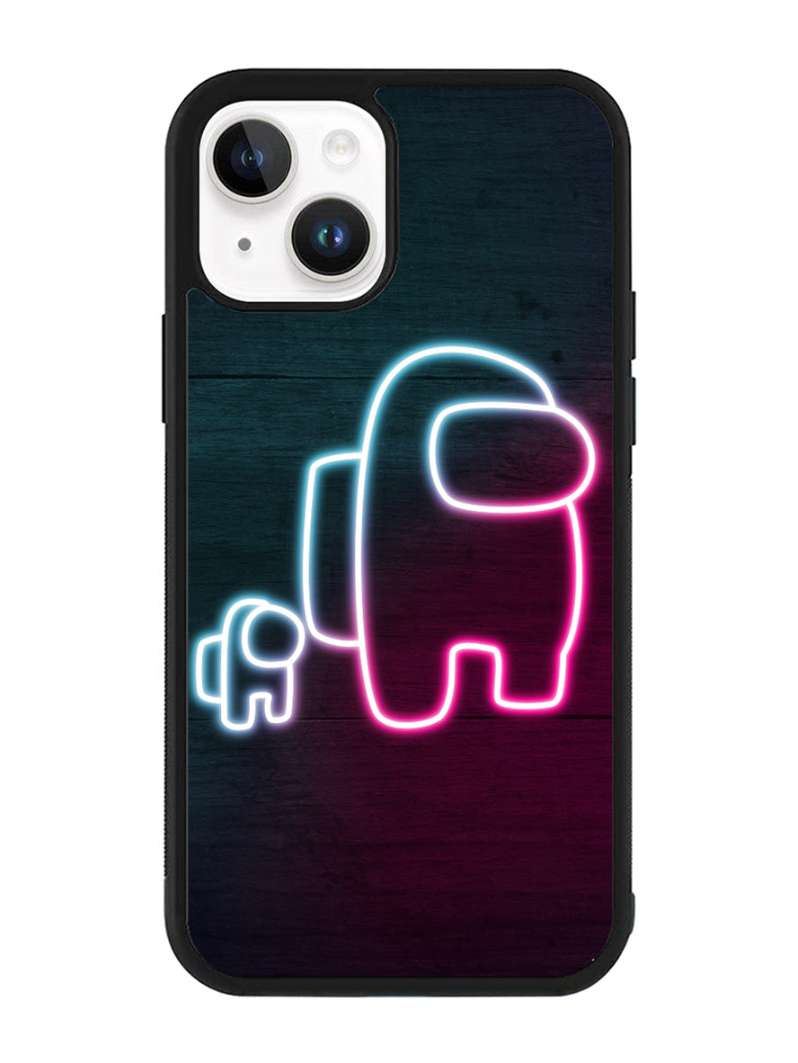 among us neon iPhone 14 Plus Case QC7408