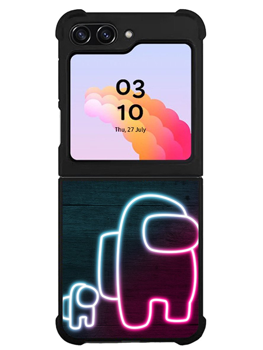 among us neon Samsung Galaxy Z Flip 5 5G 2023 Case OV7408