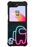 among us neon Samsung Galaxy Z Flip 5 5G 2023 Case OV7408