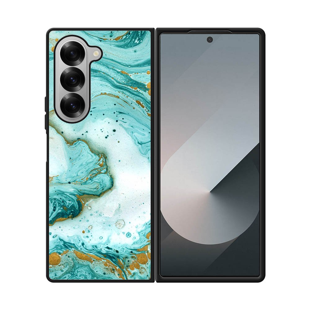 marble watercolor Samsung Galaxy Z Fold 7 5G Case QC3395