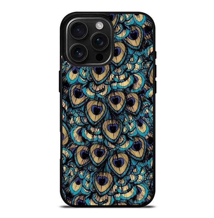 Peacok Pattern FLZ0573 iPhone 16 Pro Max Case