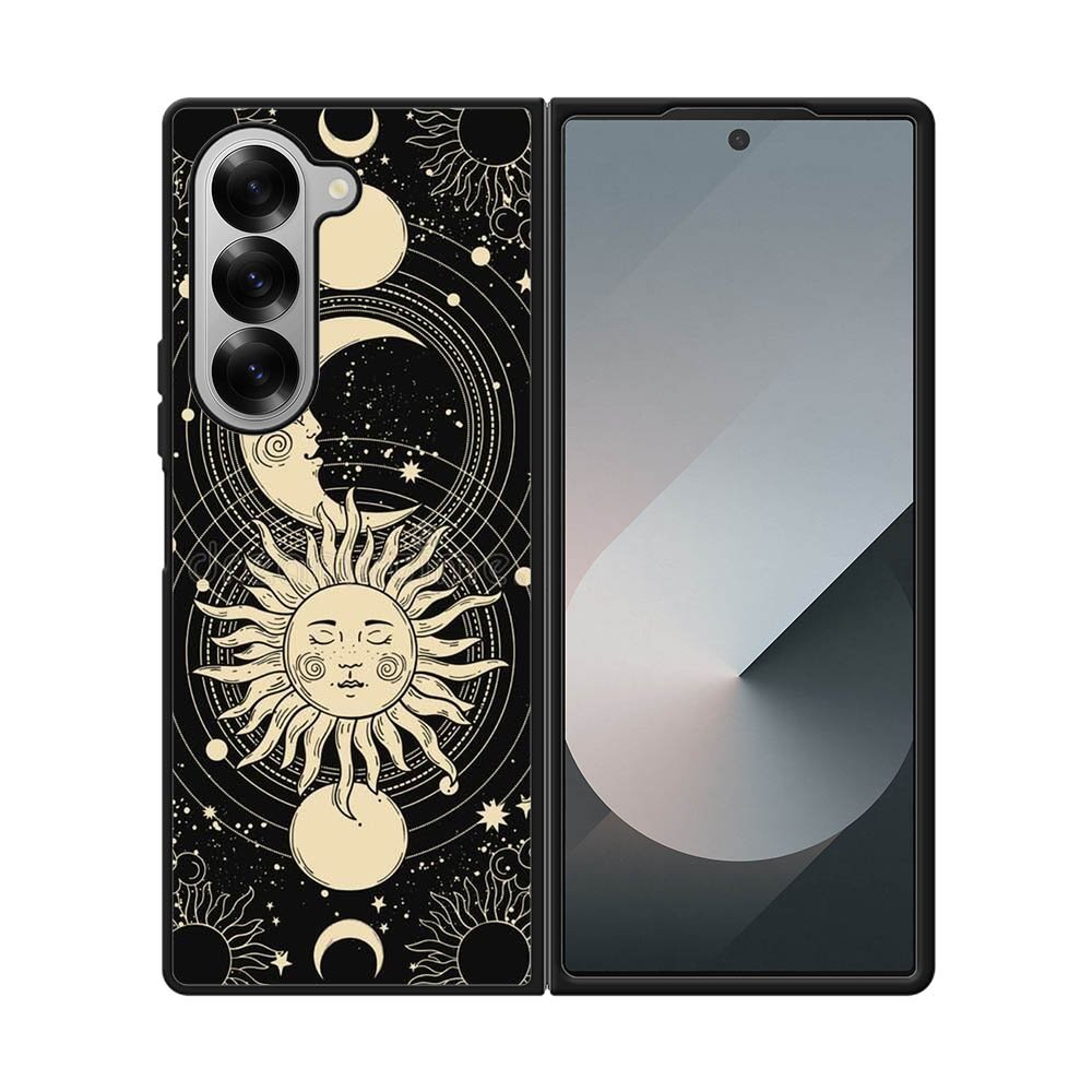 Moon And Sunk Black FLZ0579 Samsung Galaxy Z Fold 7 5G Case
