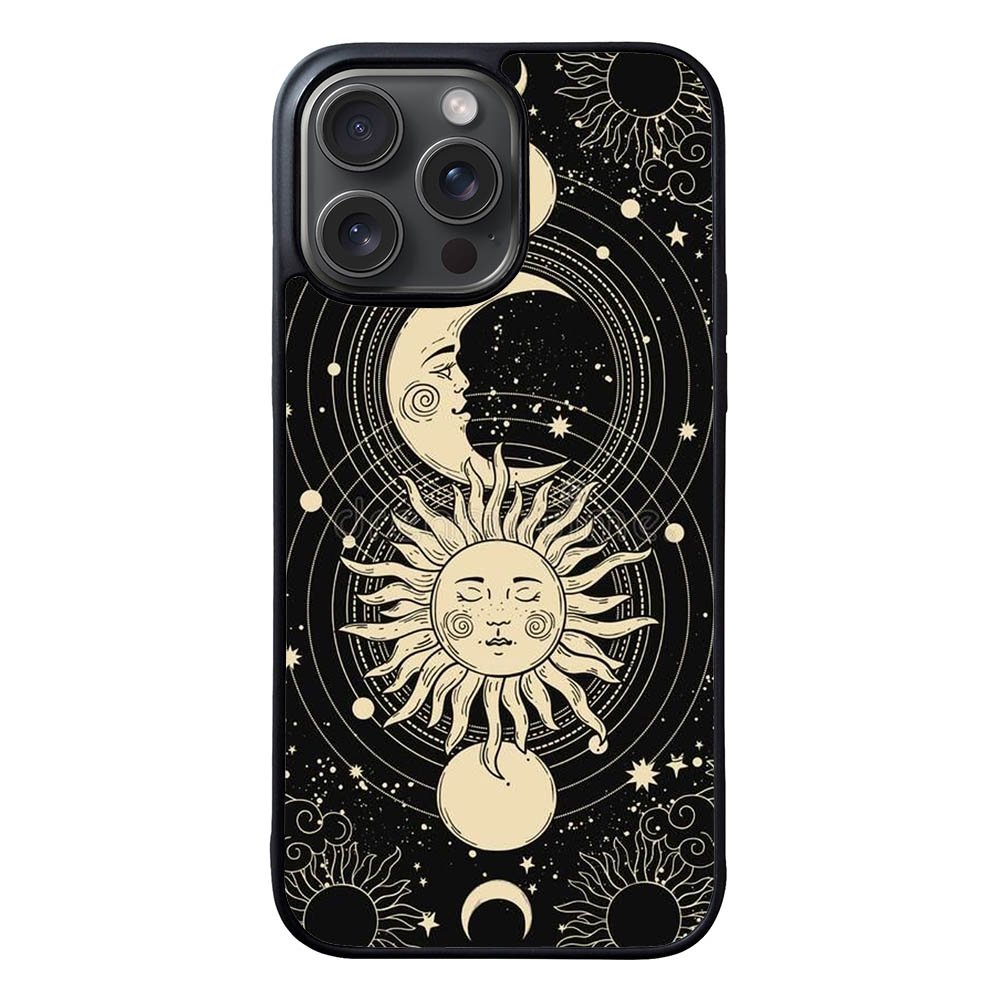 Moon And Sunk Black FLZ0579 iPhone 15 Pro Max Case