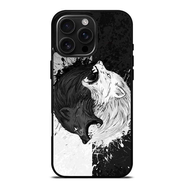 Wolf Yin And Yang FLZ0582 iPhone 16 Pro Max Case
