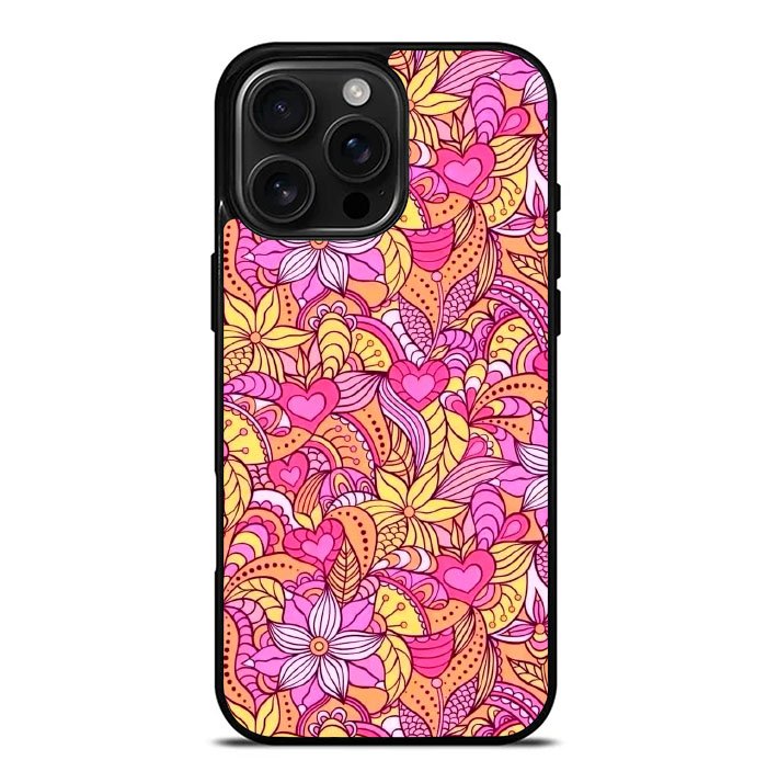 Flower Pattern FLZ0598 iPhone 16 Pro Max Case