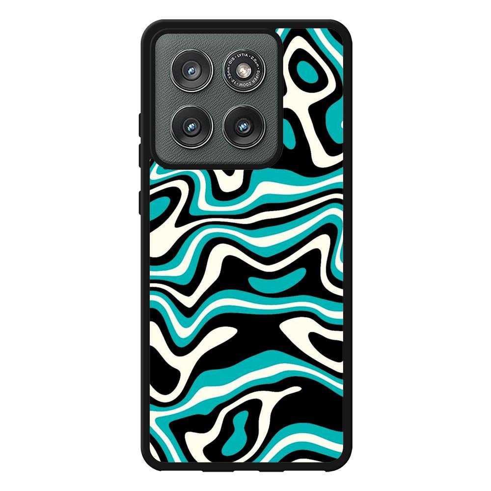 Blue Abstrac FLZ0615 Motorola Moto Edge 2025 Case
