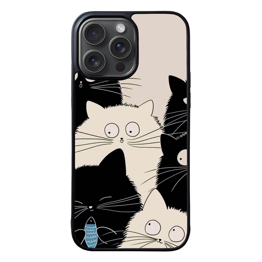 Cat Pattern FLZ0633 iPhone 15 Pro Max Case