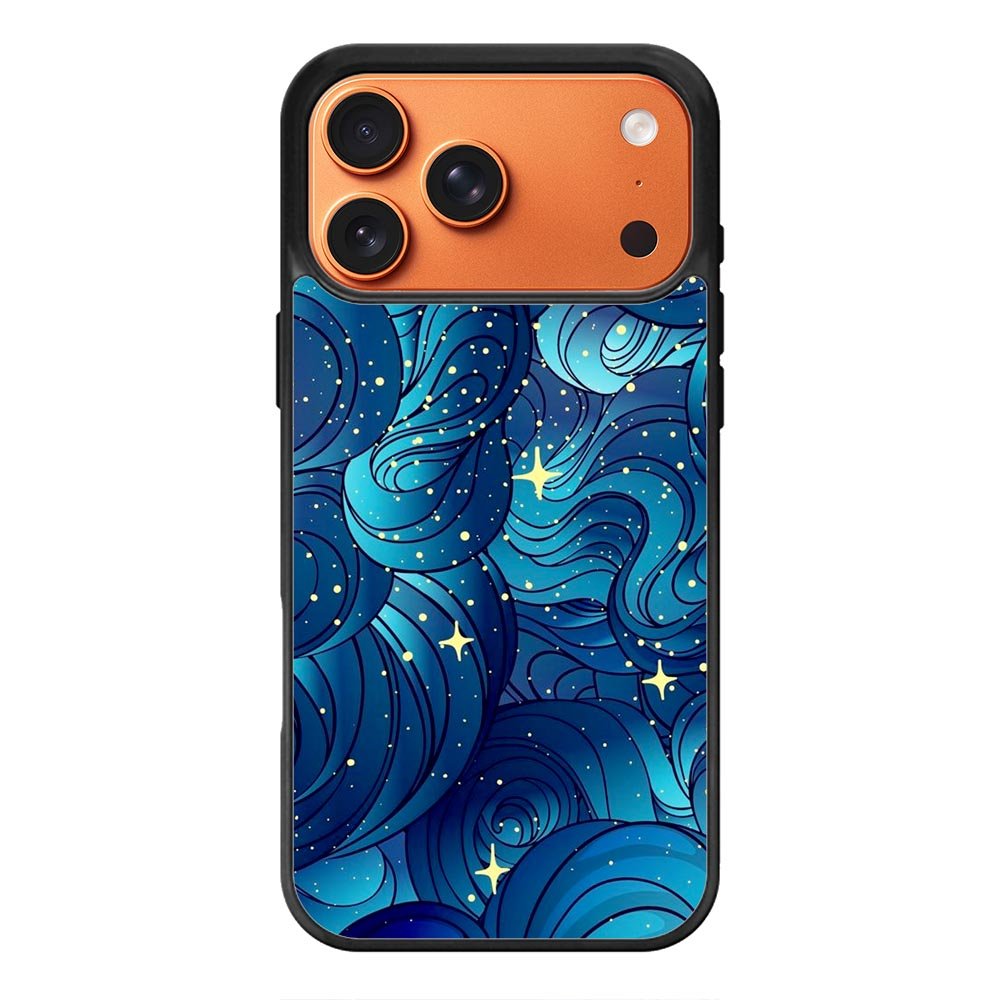 Blue Abstrac Art FLZ0649 iPhone 17 Pro Max Case