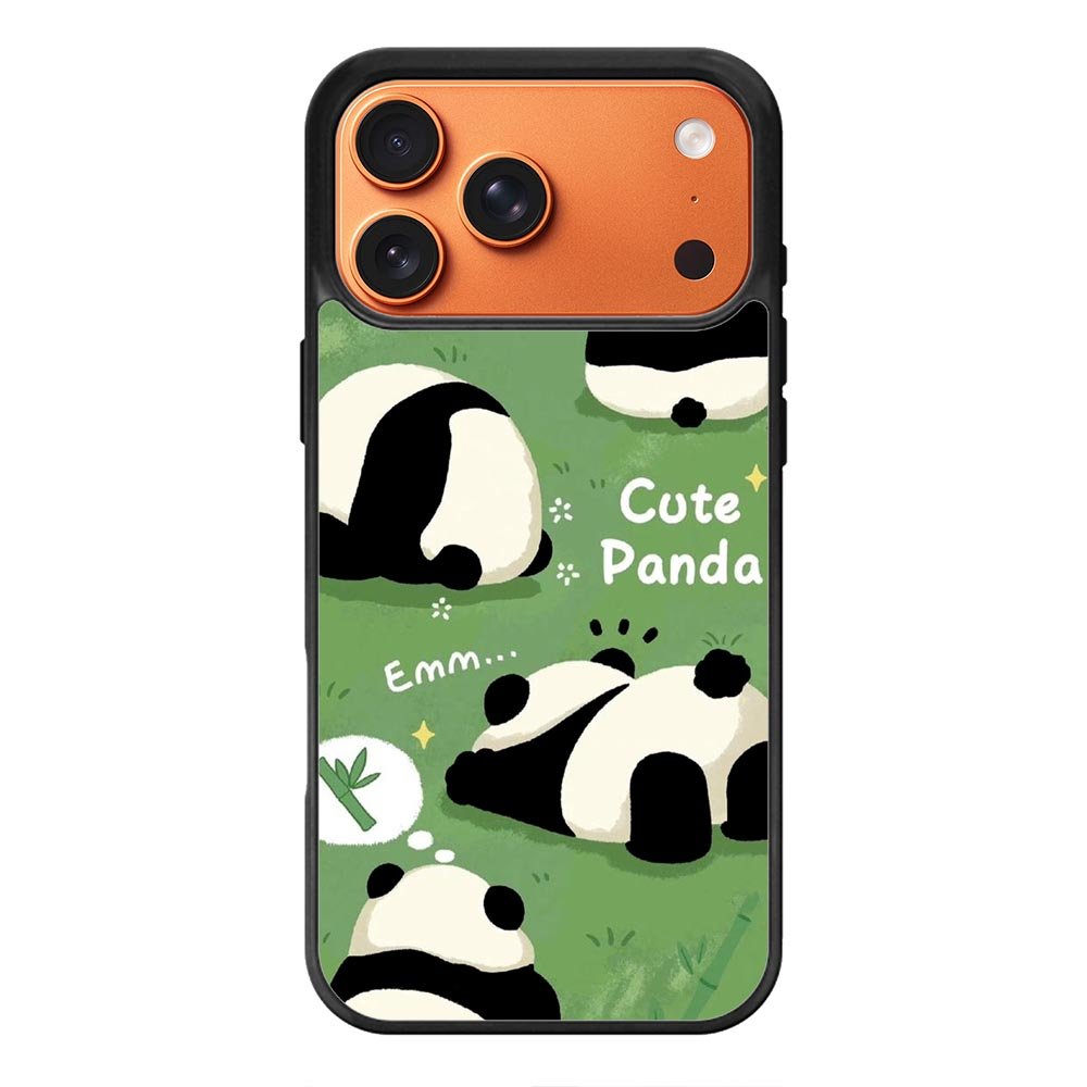Lazy Cute Panda FLZ0670 iPhone 17 Pro Max Case