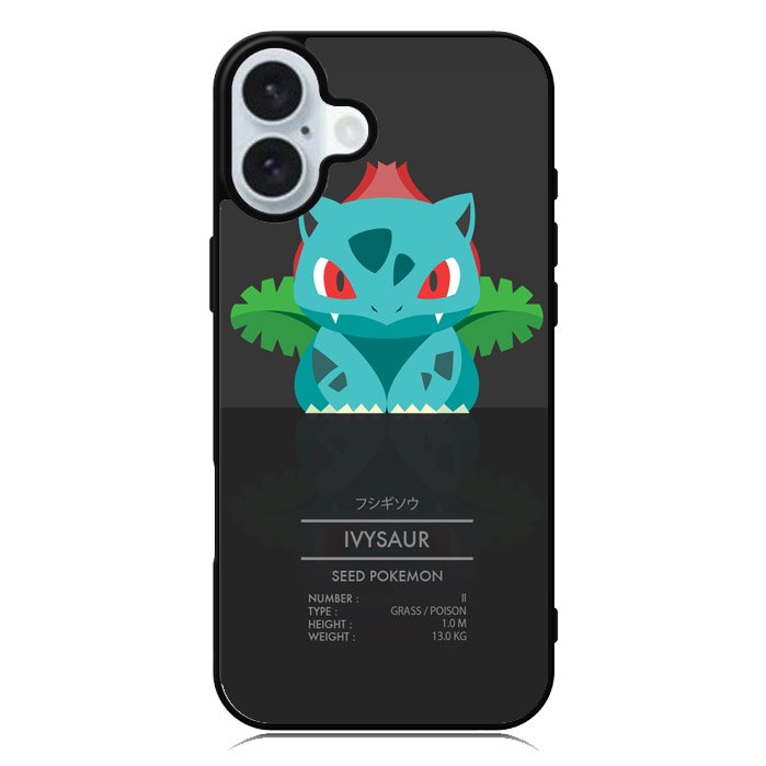 ivysaur pokemon iPhone 16 Case QC8250