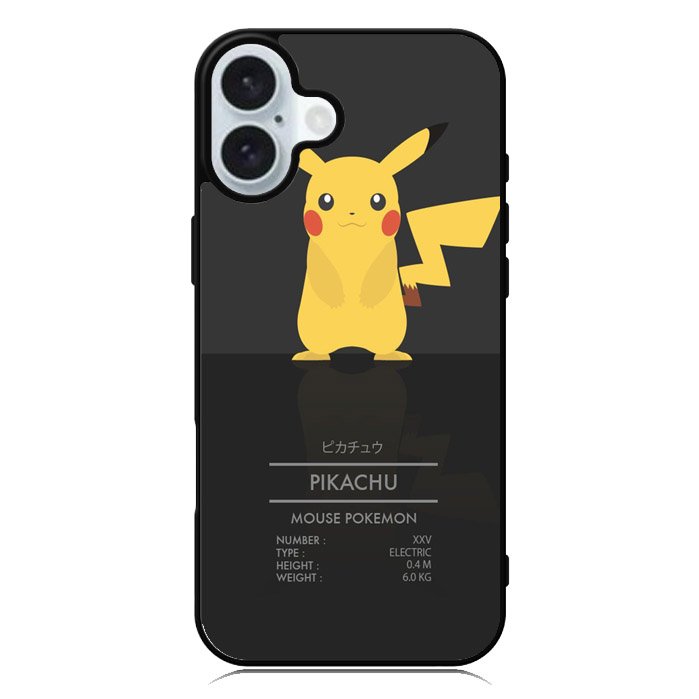 pikachu pokemon iPhone 16 Case QC7965