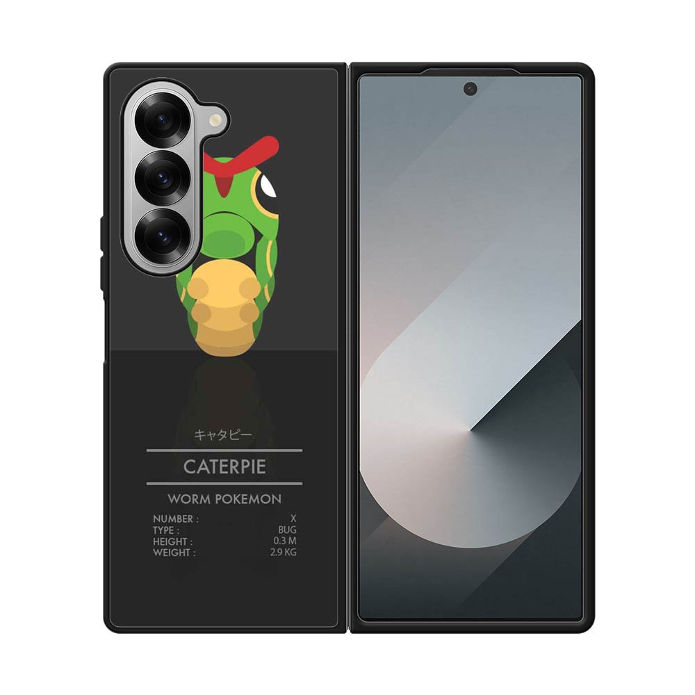caterpie pokemon Samsung Galaxy Z Fold 7 5G Case OV8482
