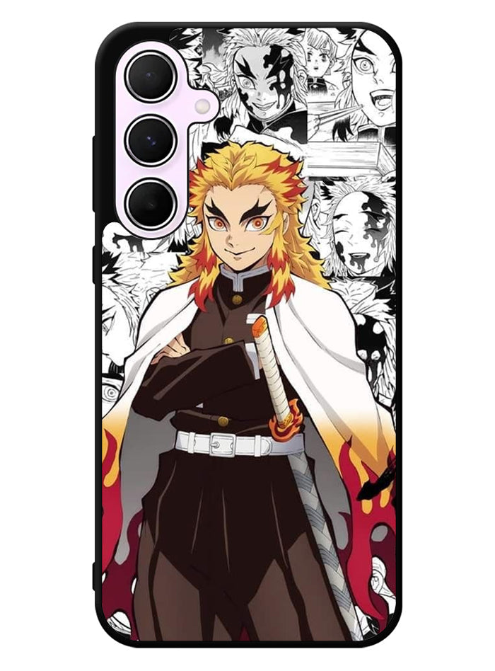 kimetsu no yaiba rengoku anime Samsung Galaxy A35 5G Case