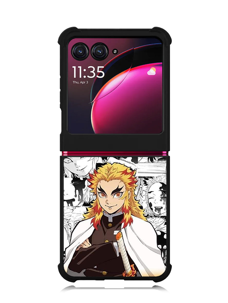kimetsu no yaiba rengoku anime Motorola Moto Razr Plus 2023 , Moto Razr+ 2023 Case