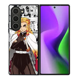 kimetsu no yaiba rengoku anime Samsung Galaxy Z Fold 6 Case