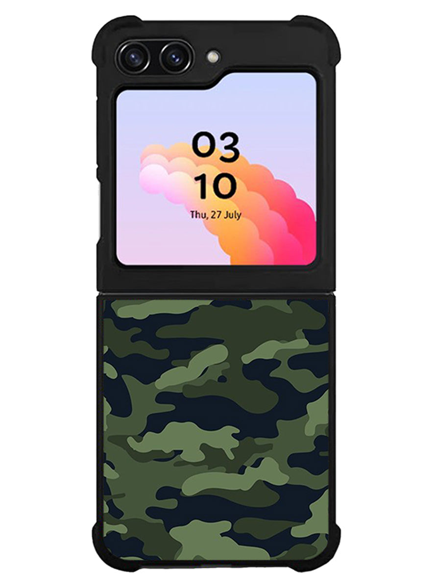Green Camouflage Samsung Galaxy Z Flip 5 5G 2023 Case