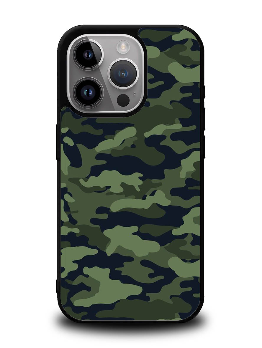 Green Camouflage iPhone 16 Pro Case