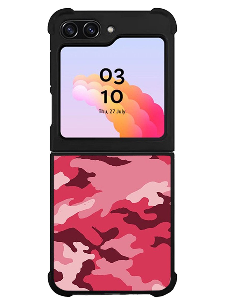 Pink Camouflage Samsung Galaxy Z Flip 5 5G 2023 Case OV7966